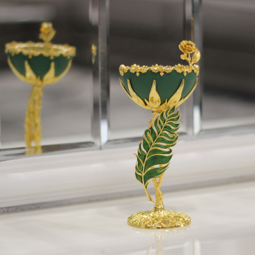 BRUCIATORE DI INCENSO VERDE ELEGANTE