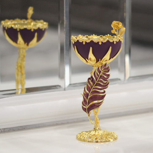 BRUCIATORE DI INCENSO VIOLA GRAZIOSO