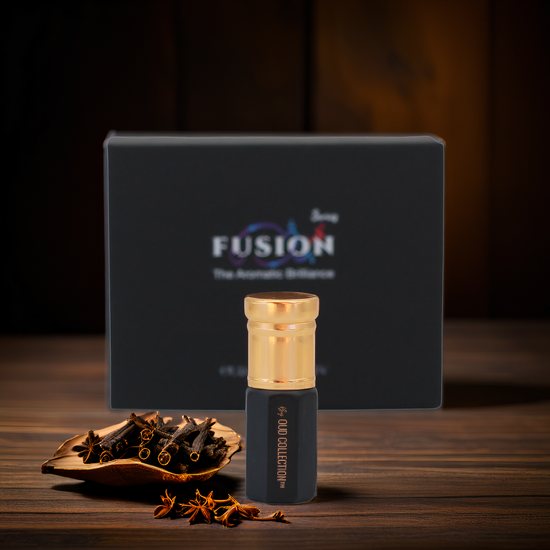 Tobacco oud perfume oil with dark woody tones