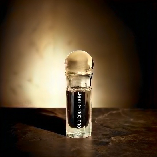 Primary image: Single-source pure oud oil, wild-harvested Indonesian agarwood